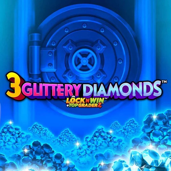 3 Glittery Diamonds logo by PearFiction Studios at Spinational Casino3 Glittery Diamonds