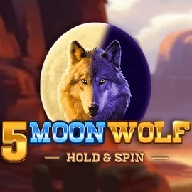 5 Moon Wolf slot logo by Apparat Gaming at Spinational Casino5 Moon Wolf