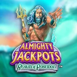 Official Jackpots logo: Almighty Jackpots – Realm of Poseidon by Novomatic at Spinational Casino