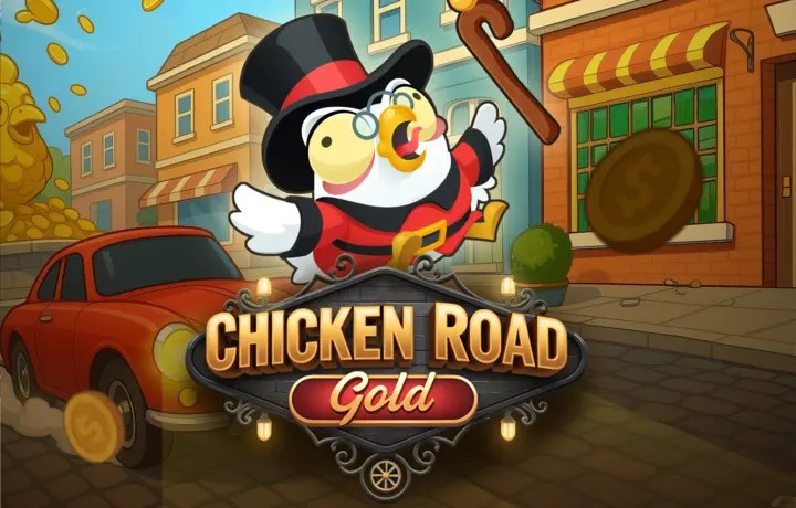 Chicken Road Gold logo by InOut at Spinational Casino