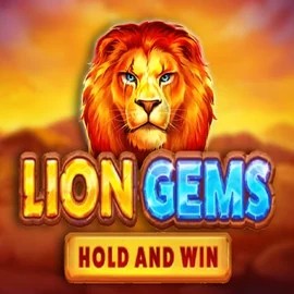 Lion Gems Hold and Win slot logo by Playson at Spinational CasinoLion Gems Hold and Win