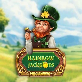 Jackpots logo of Rainbow Jackpots Megaways from Red Tiger Gaming at Spinational Casino