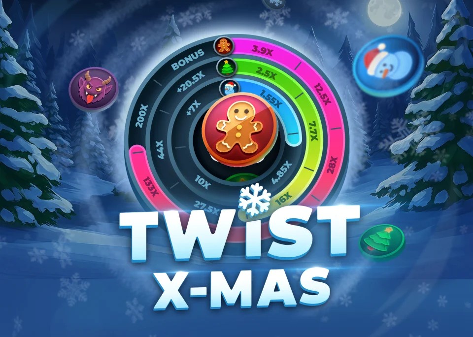 Official Casino Games logo: Twist X-mas by InOut at Spinational Casino